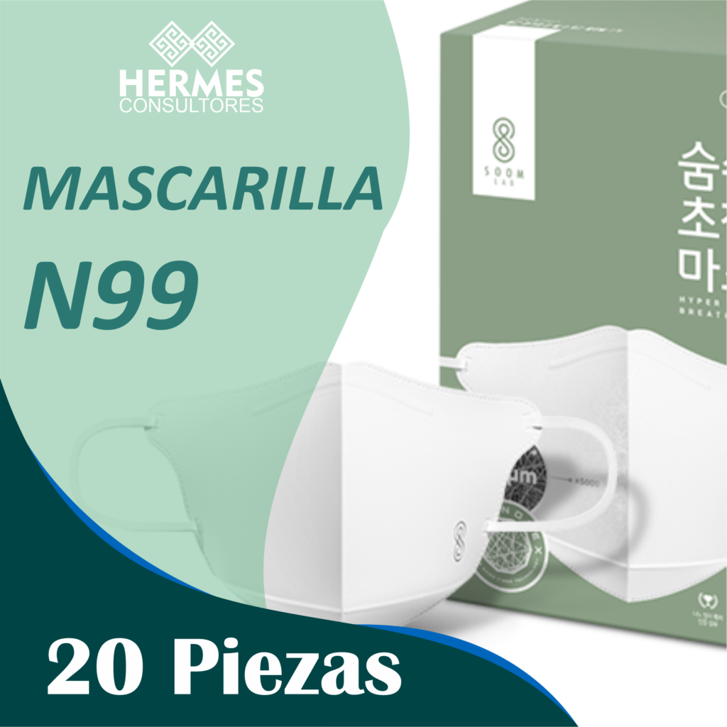 Mascarilla N99 - 20 piezas